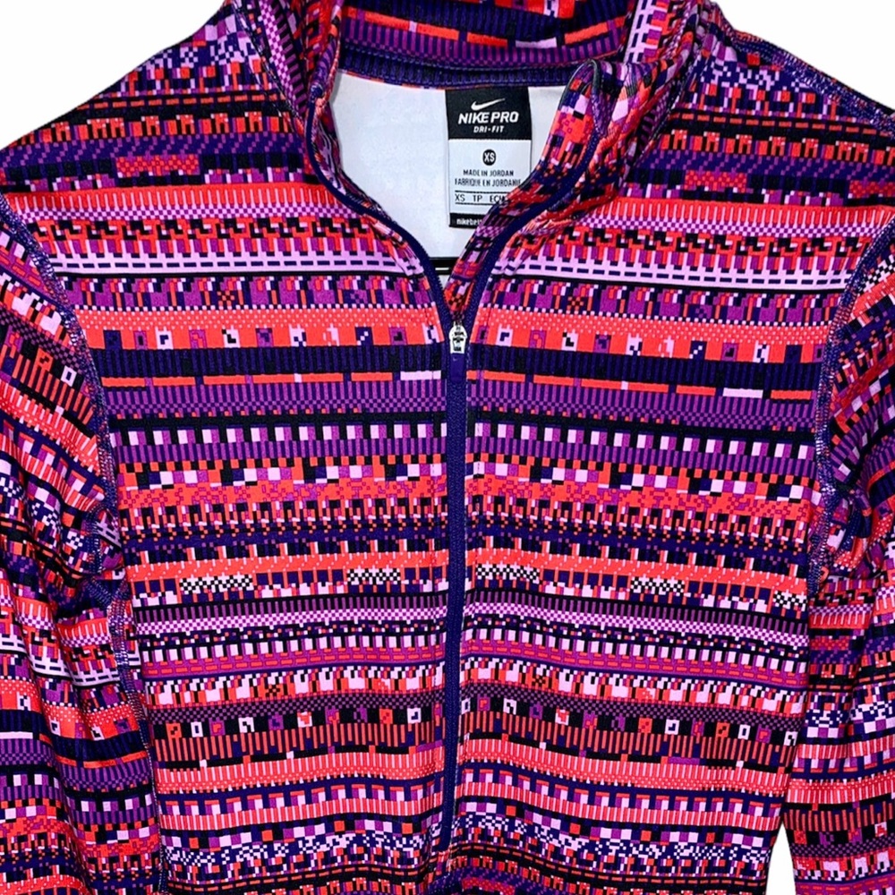 Nike Pro Dri Fit Long Sleeve Hyperwarm Pullover - Picture 3 of 14
